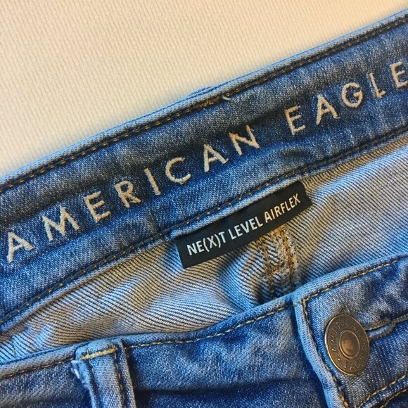 American Eagle Outfitters Jeans Mens Size 30 Next Level Airflex Slim Distressed - Picture 10 of 12
